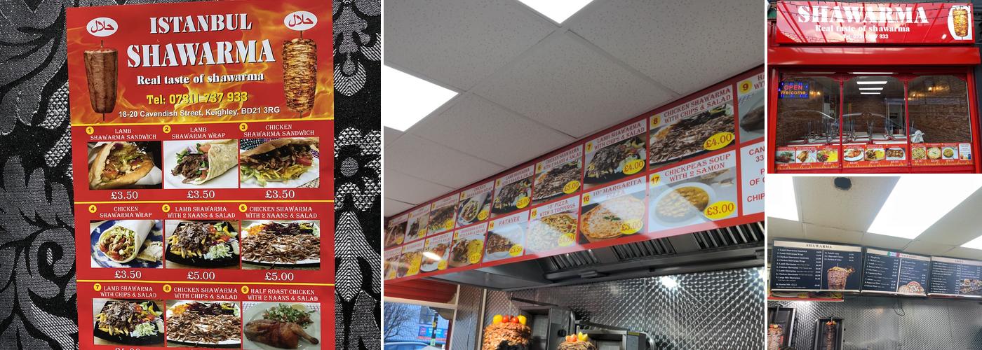 Istanbul Shawarma Menu