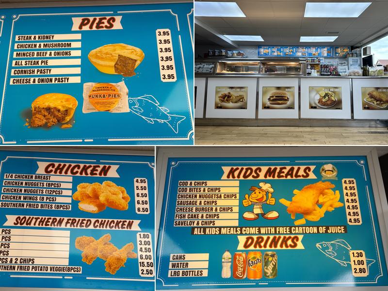 Kemsing chippy traditional fish and chips Menu