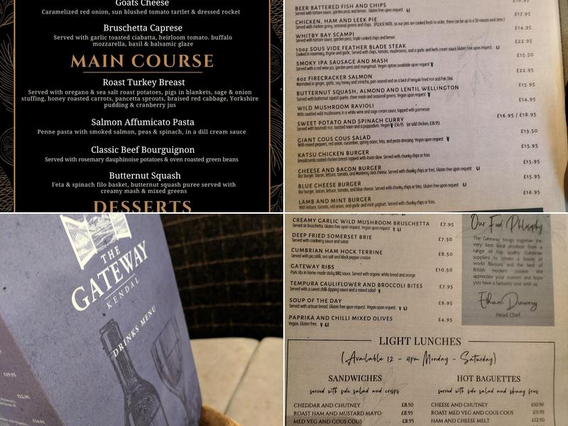 The Gateway Inn Menu