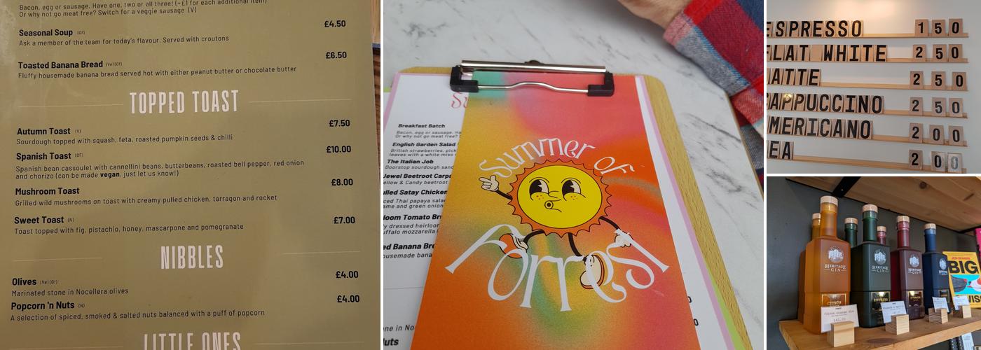 Forrest Coffee House | Kenilworth Menu