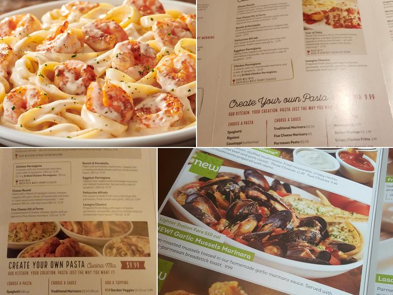 Olive Garden Italian Restaurant Menu
