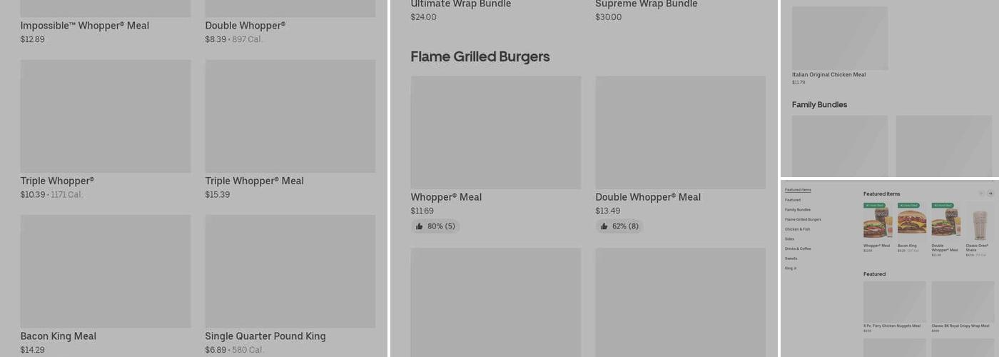 Burger King Menu