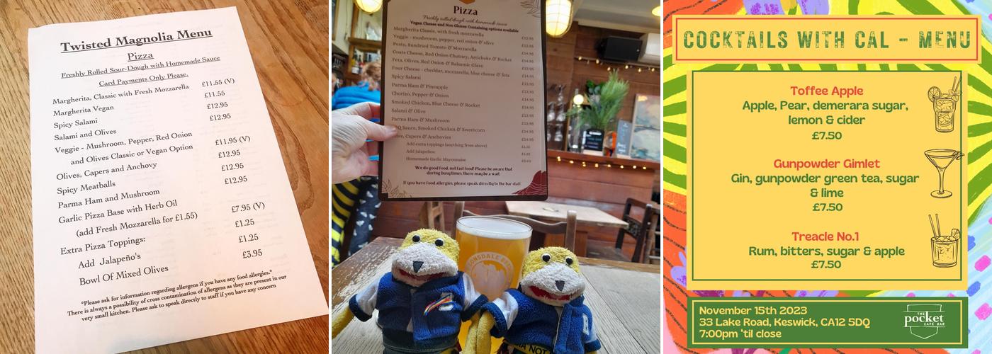 The Pocket Cafe Bar Menu