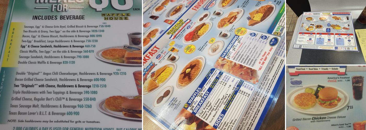 Waffle House Menu