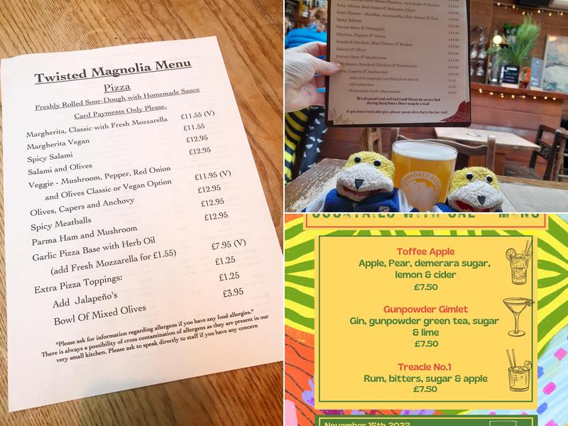 The Pocket Cafe Bar Menu