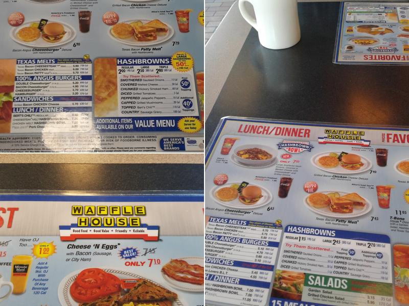 Waffle House Menu