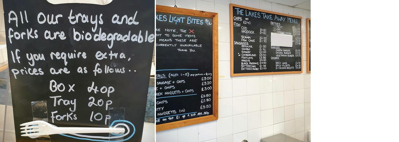 The Lakes | Fish & Chips Menu