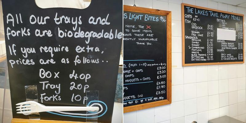 The Lakes | Fish & Chips Menu