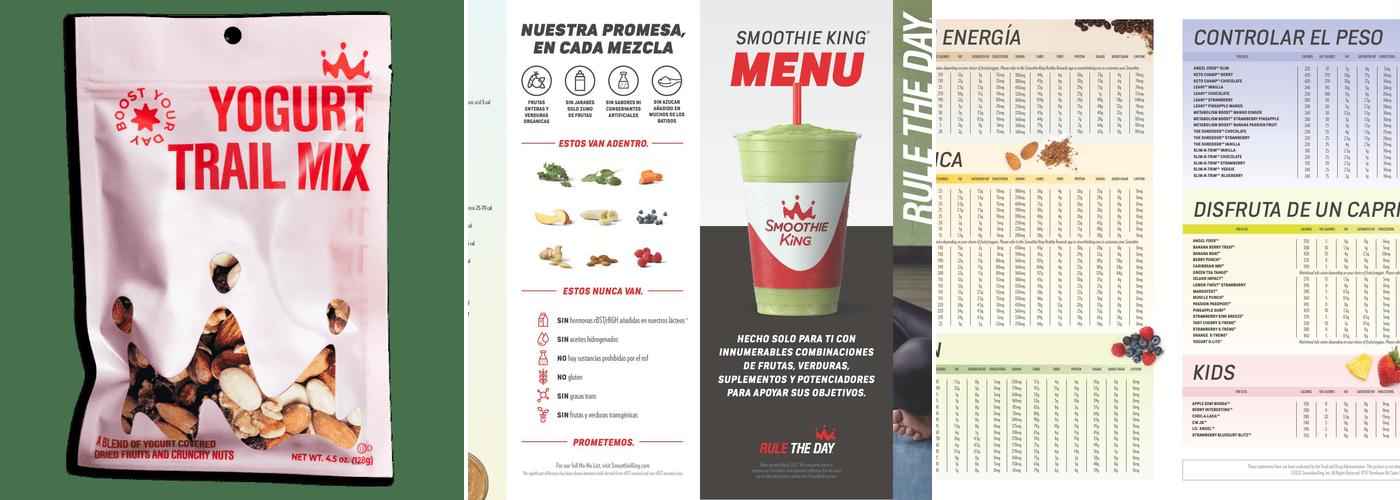 Smoothie King Menu