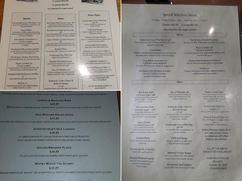 Thornhill Arms Menu
