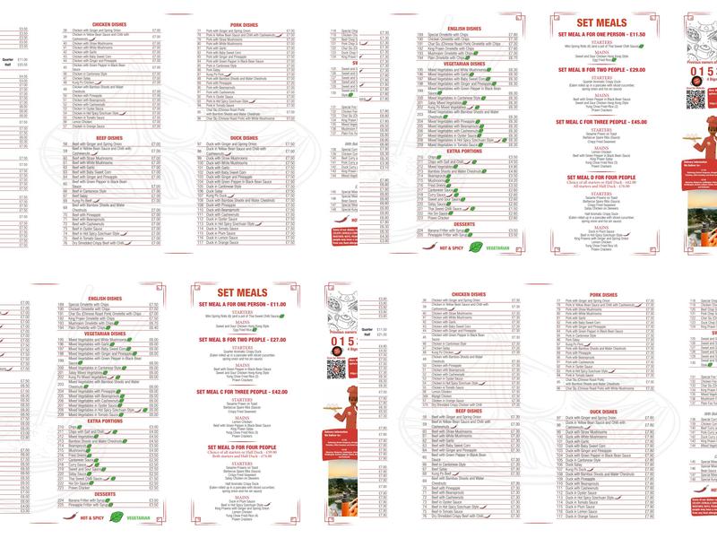 Wok Inn Kettering Take Away Menu