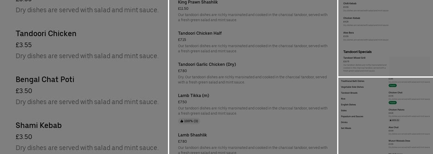 Al Amin Balti House Menu