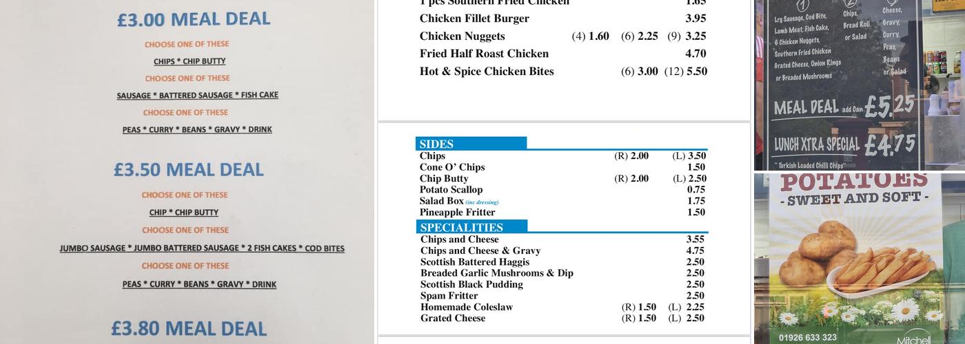 Atlantis Fish Bar Menu