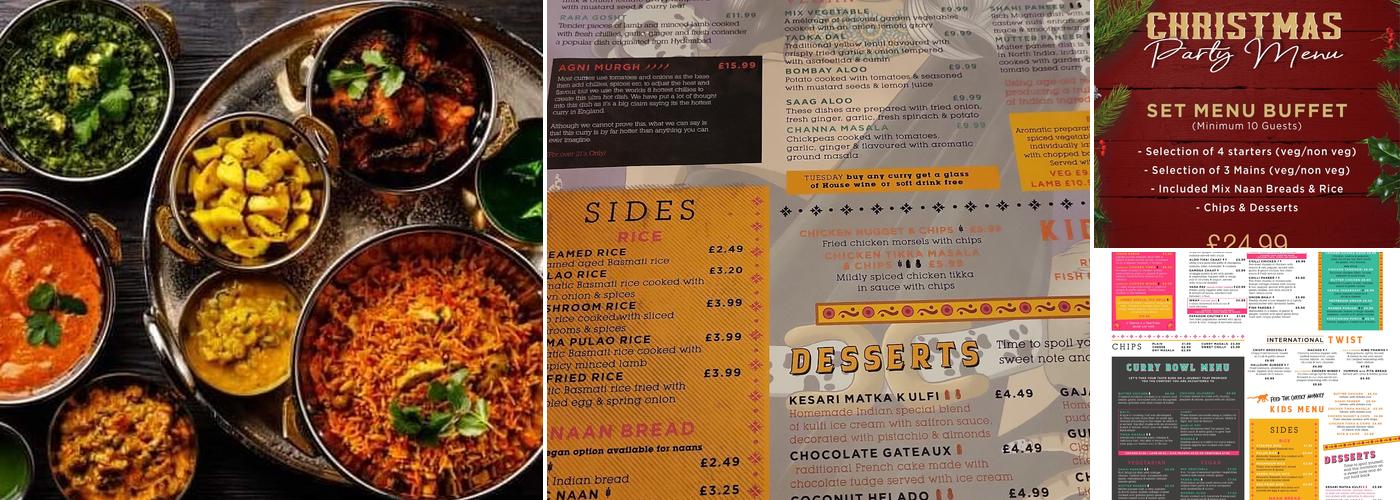 Wall 2 Wall - Kidderminster Menu