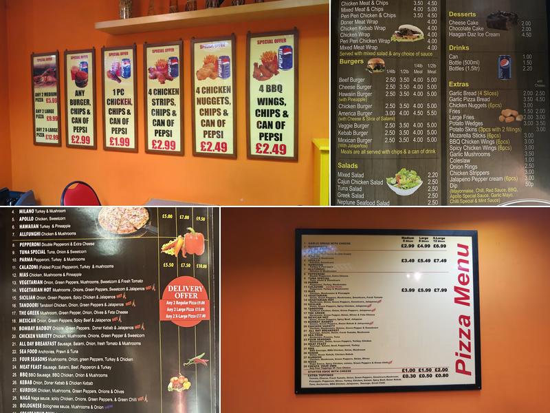 Apollo Pizza Menu