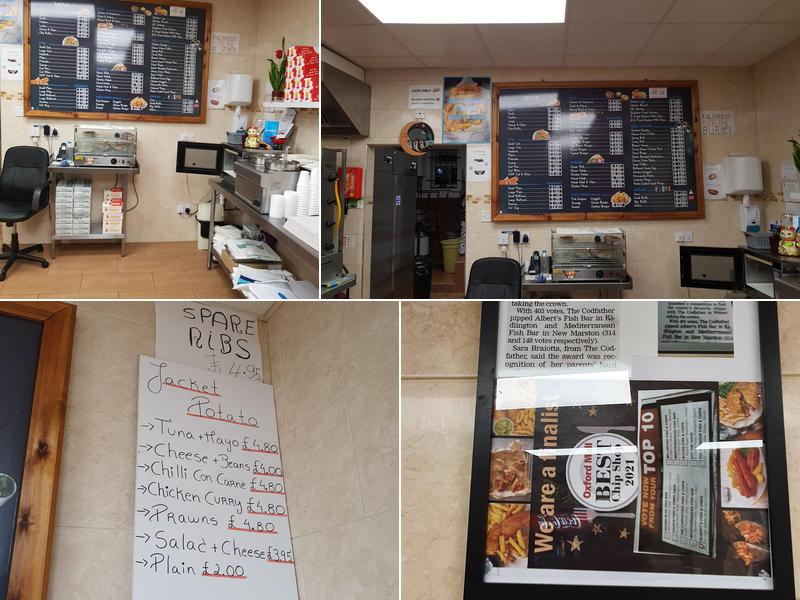 Alberts Fish Bar Menu