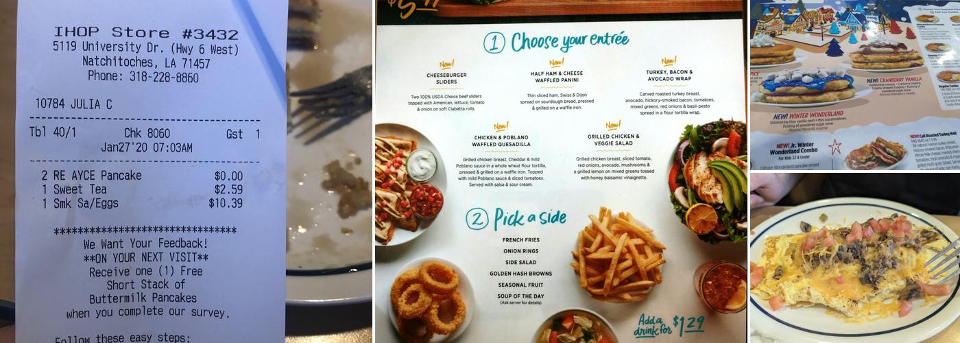 IHOP Menu