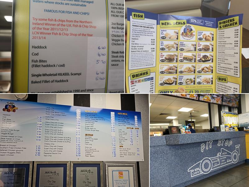 Pit Stop Fast Food Menu