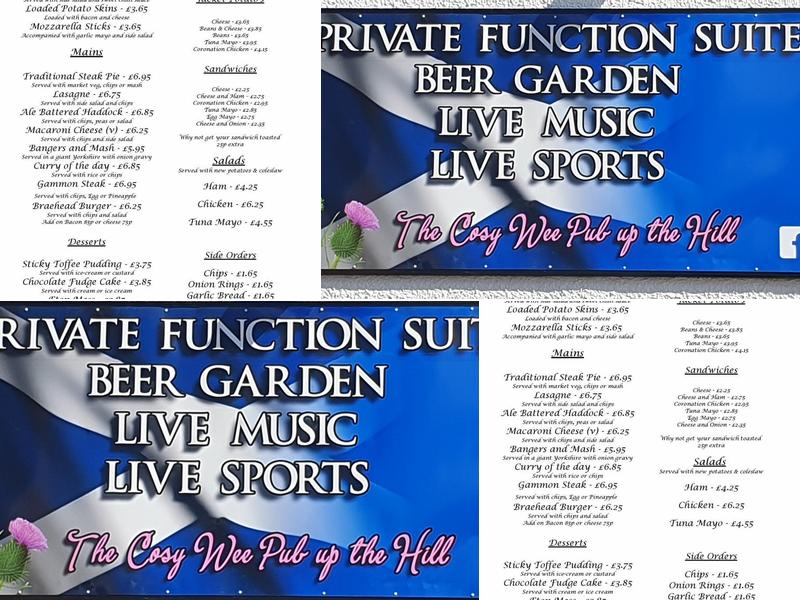 The Saltire Bar Menu