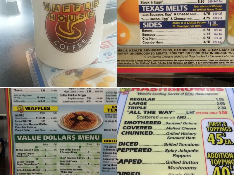 Waffle House Menu
