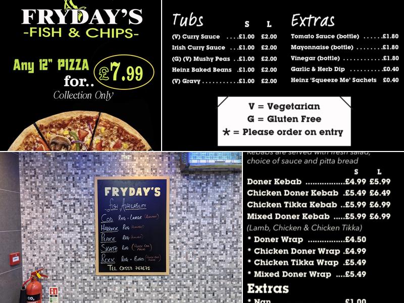 FRYDAY’S Menu