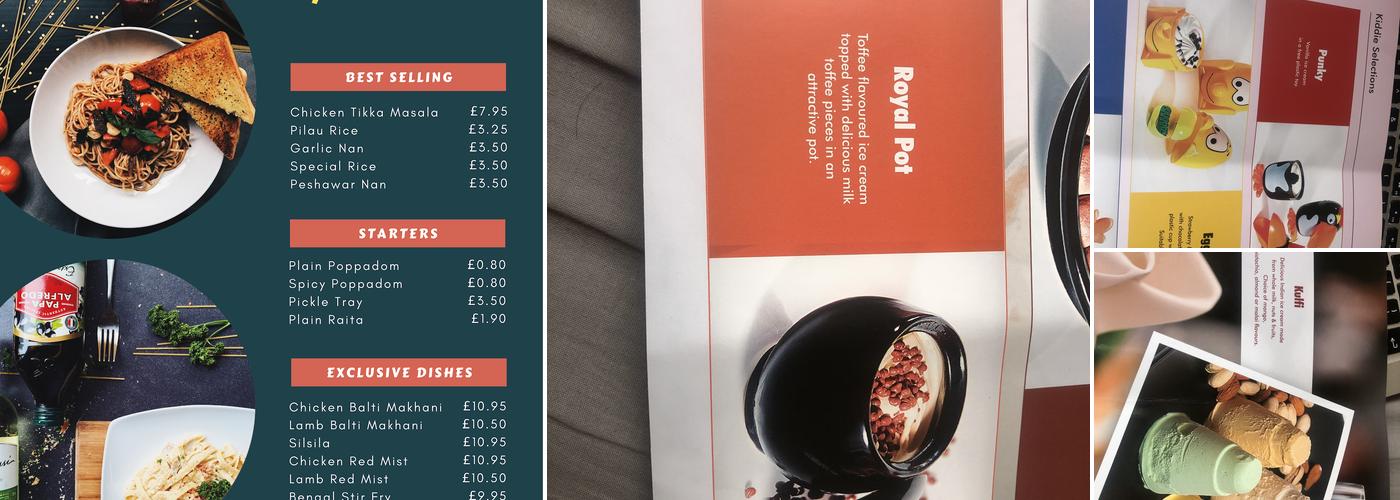 Tennyson Tandoori Menu