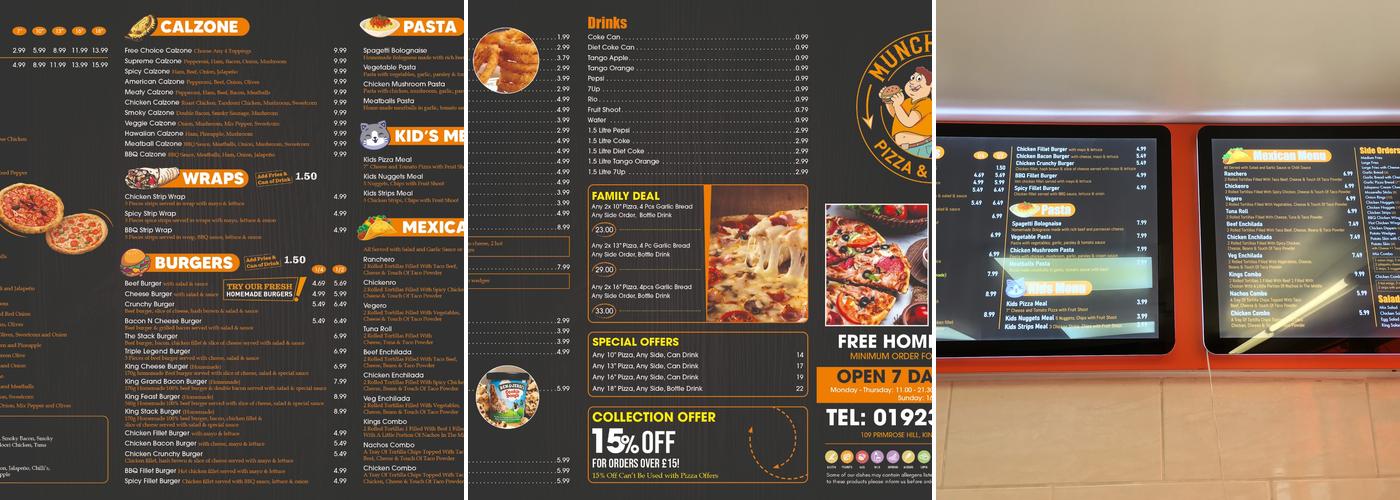 Munch Broz Menu