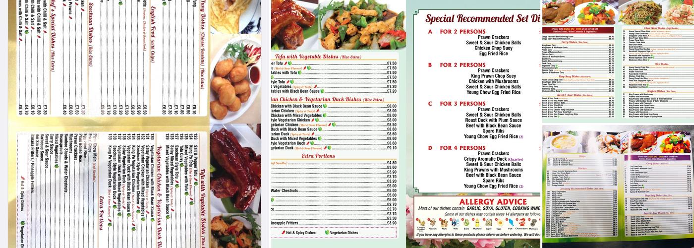 Yummy House chinese TakeAway Menu