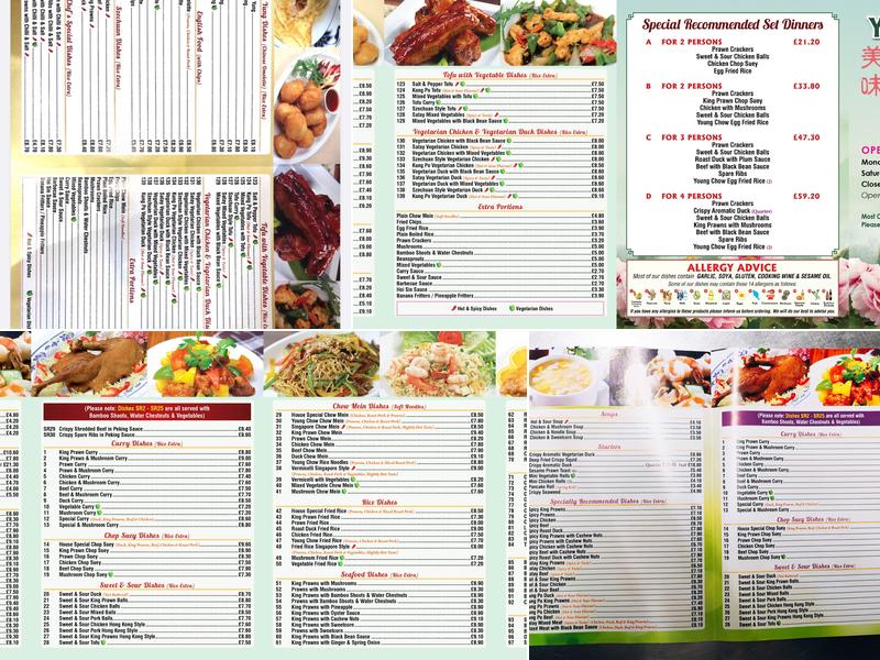 Yummy House chinese TakeAway Menu