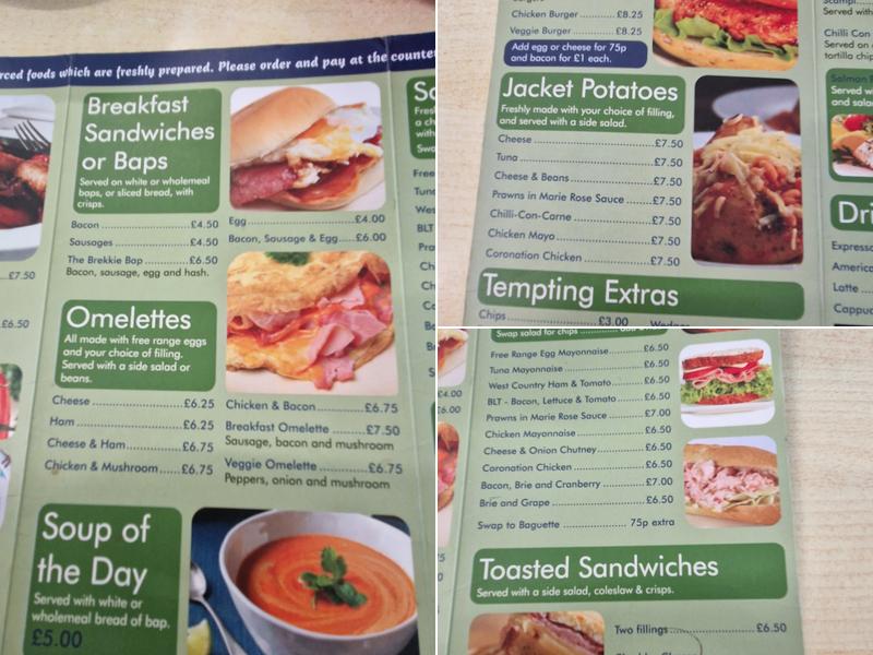 The Leisure Lounge Cafe Menu