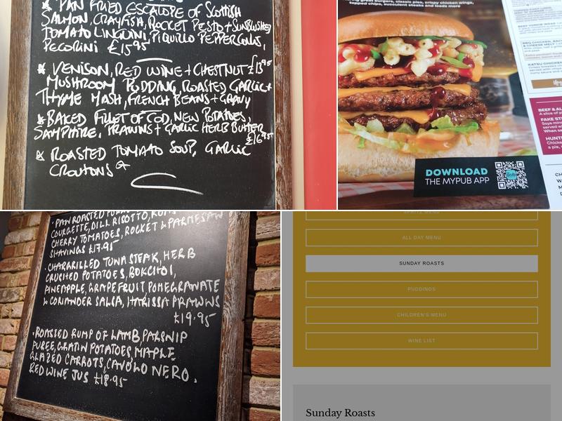 The Canbury Arms Kingston Menu