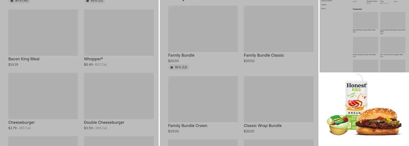 Burger King Menu