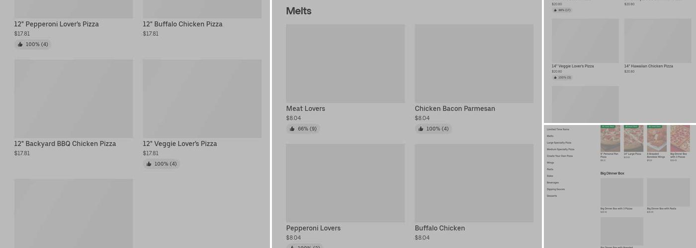 Pizza Hut Menu