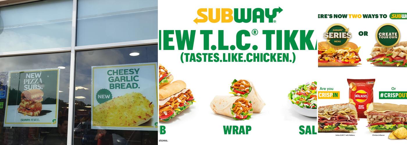 Subway Menu