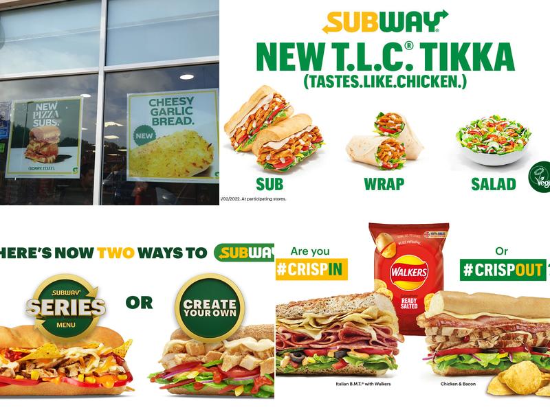 Subway Menu