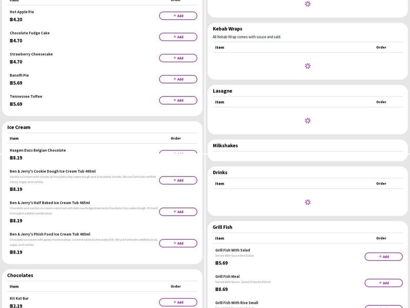 Best Kebabs & Pizza Menu