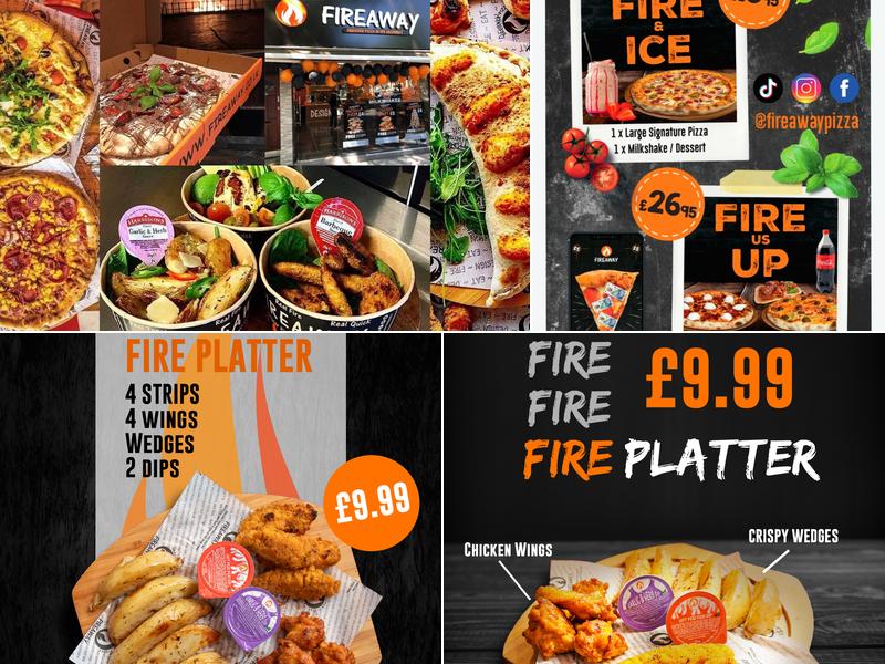 Fireaway Pizza Kingston Menu