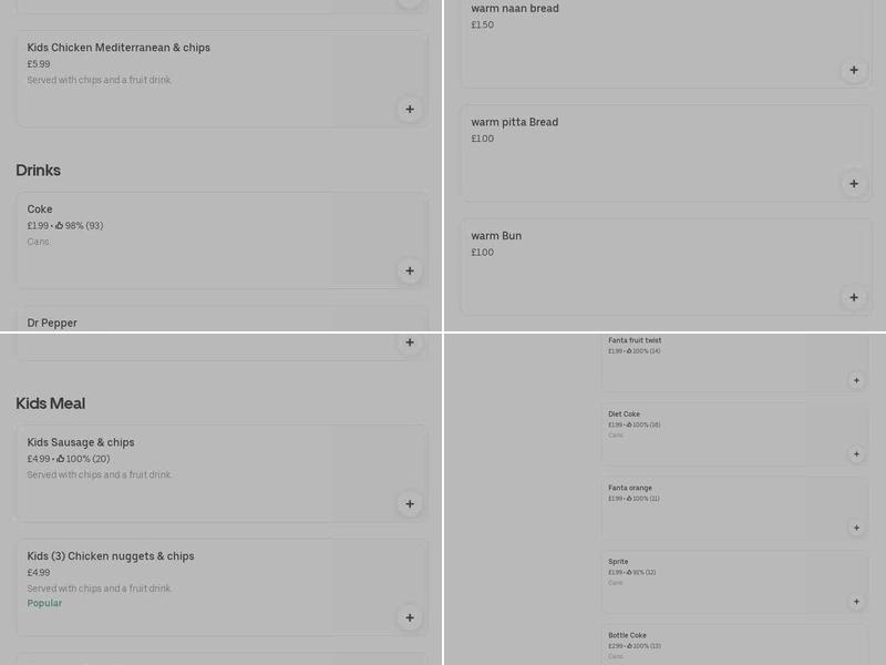 Bromley fish and chips Menu