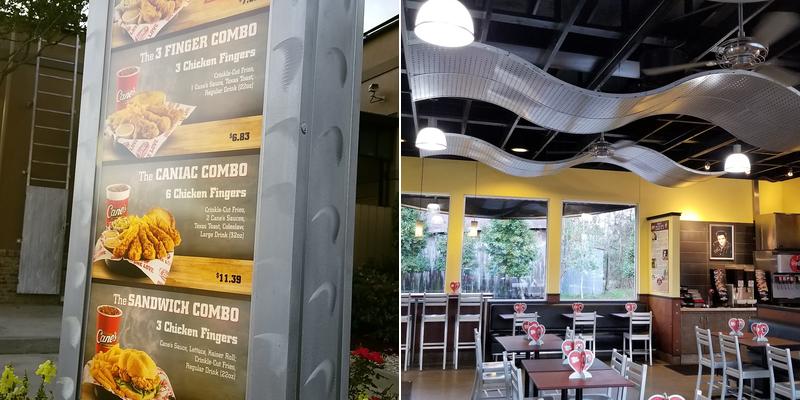 Raising Cane's Chicken Fingers Menu