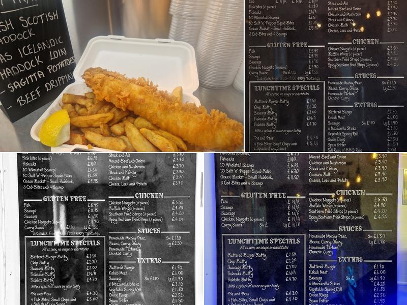 Kirkby Fisheries Menu