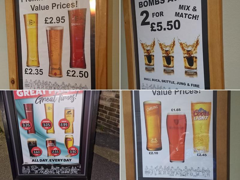 The Railway Hotel Menu