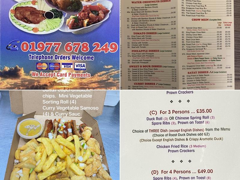 Golden Sunrise 中国餐 Menu