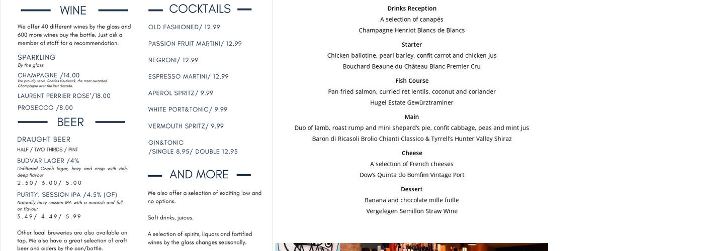 Loki Wine Bar & Shop Knowle Menu