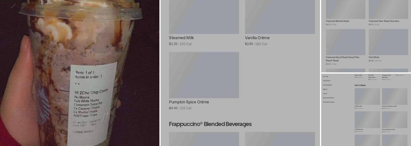 Starbucks Menu