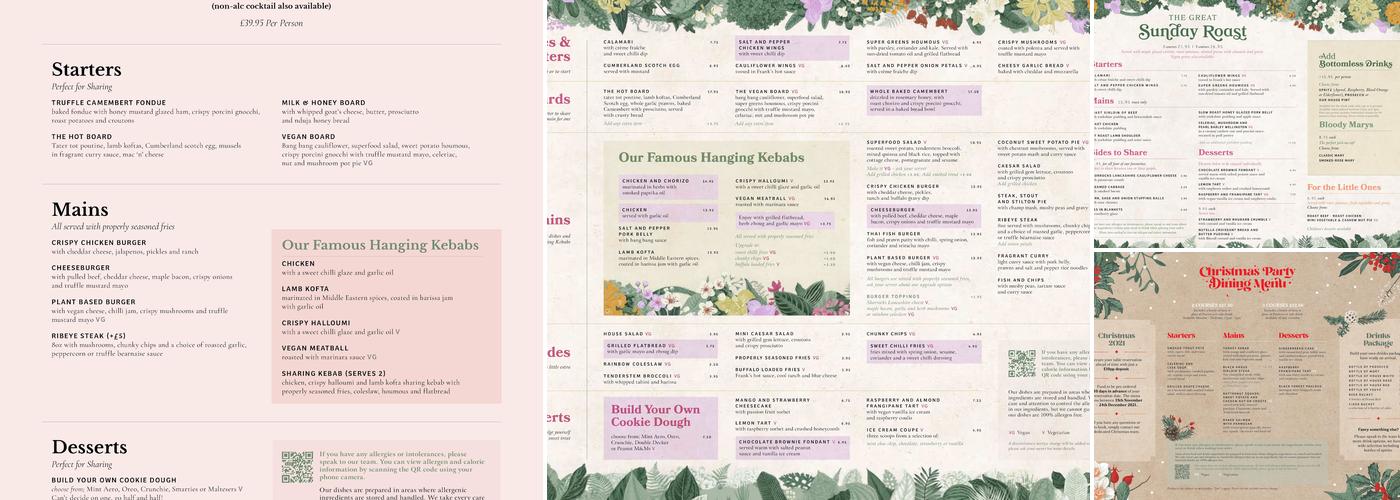 The Botanist Bar & Restaurant Knutsford Menu