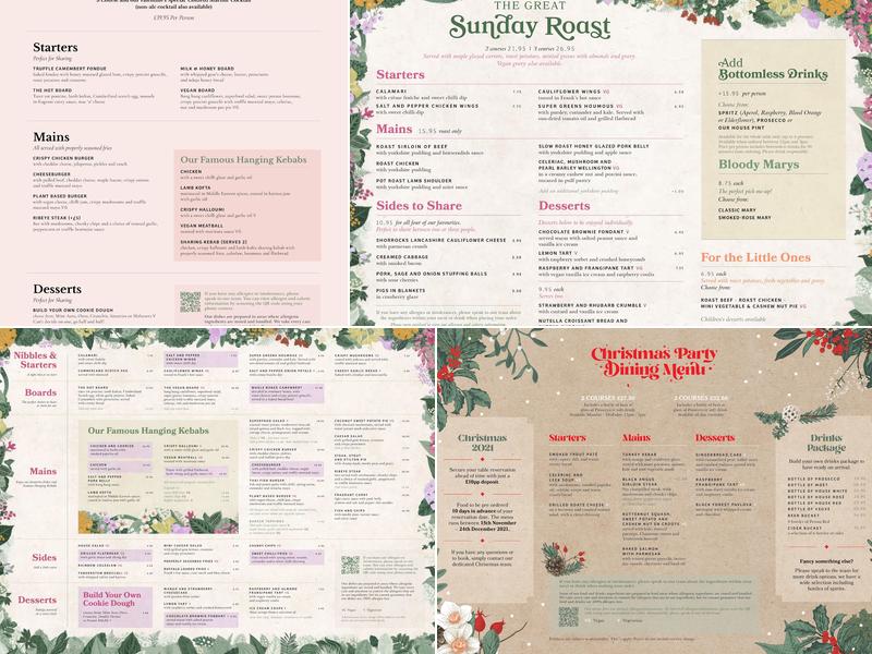 The Botanist Bar & Restaurant Knutsford Menu