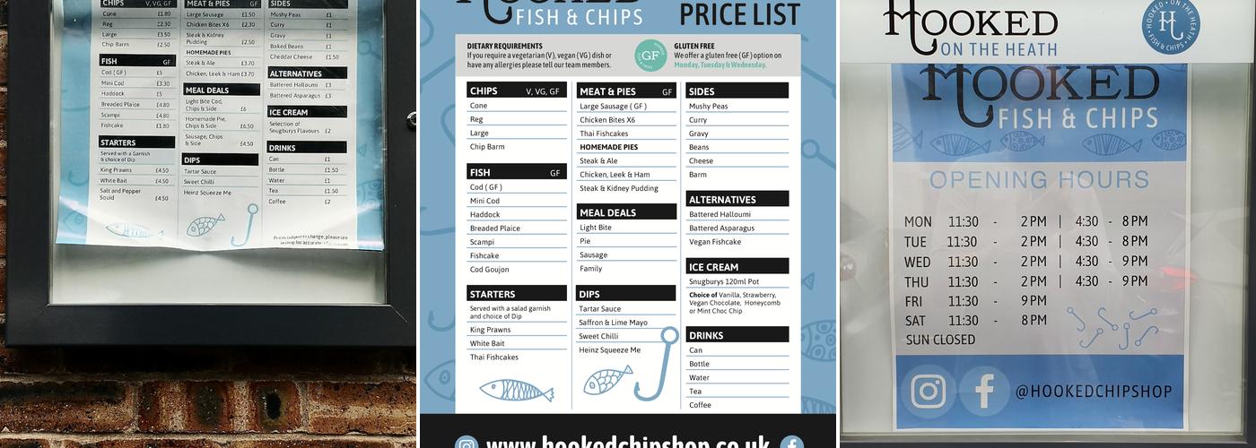 Hooked on the Heath Menu