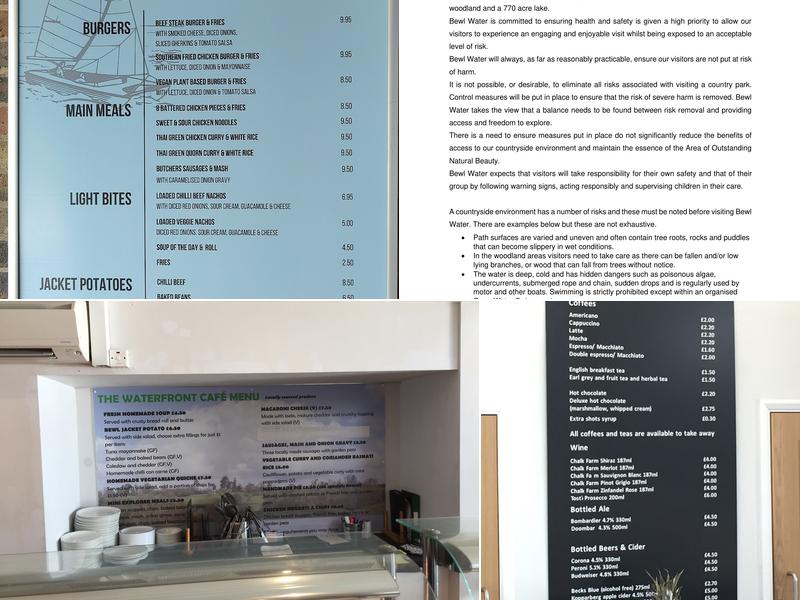 The Waterfront Café Menu