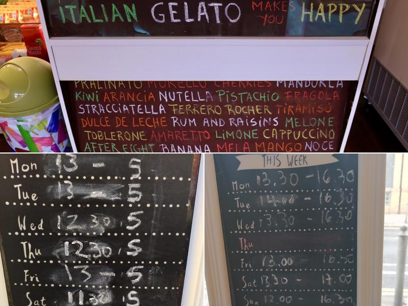 Leonardini gelato boutique Menu