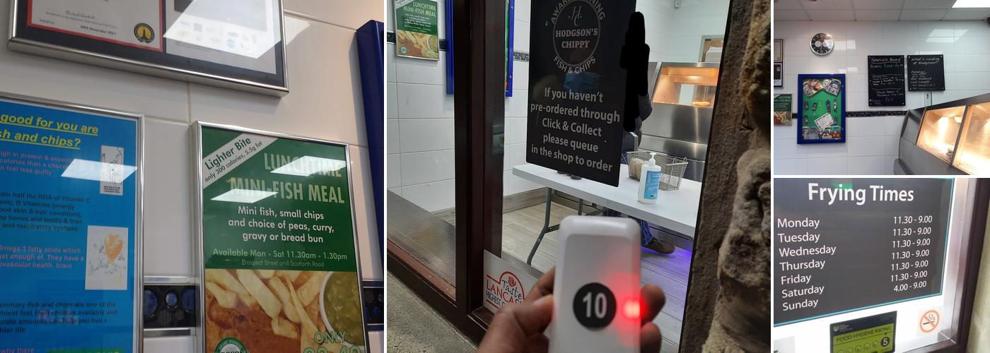 Hodgson's Chippy Menu